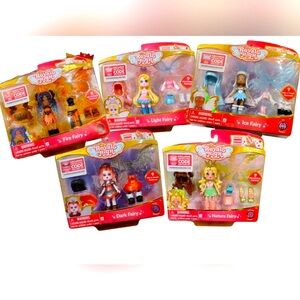 Set5⚡️Royale High Dark Fairy, Nature Fairy, Ice Fairy, Light Fairy & Fire Fairy.